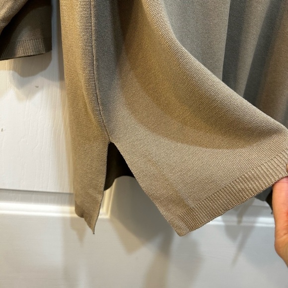 Zara Oversized Tunic Sweater Size M Boho Lagenlook Casual Quirky Hippie V Neck - Picture 5 of 9